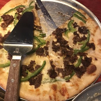 Fully Loaded Pizza - Philly cheese steak pizza. White sauce base. Not as flavorful as Depalma's (they don't sell it anymore!!) but certainly delicious! - Pizza Near Me - Watkinsville, Georgia Fully Loaded Pizza - Philly cheese steak pizza. White sauce base. Not as flavorful as Depalma's (they don't sell it anymore!!) but certainly delicious! - Pizza Near Me - Watkinsville, Georgia