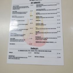 The Great Steak Grill - Menu side 1