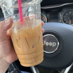 Royal Bean Coffee - German chocolate cake latte with almond milk