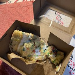 Gluten Free Birthday Cake Slice