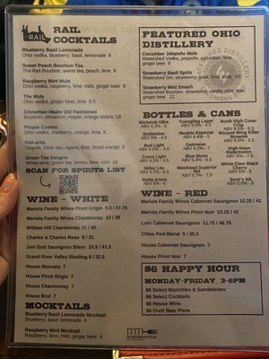 Menu photo 6 The Rail - Grandview Heights Columbus, OH