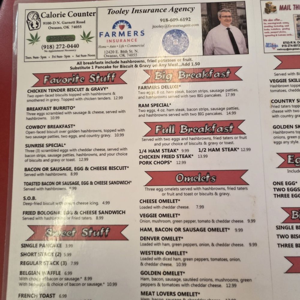 Golden Biscuit - August 2025 Breakfast menu - Breakfast & Brunch Near Me - Owasso, Oklahoma