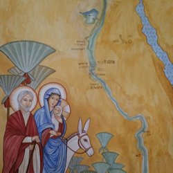 Koptisches-Orthodoxes Kloster - Wandmalerei in der Kapelle