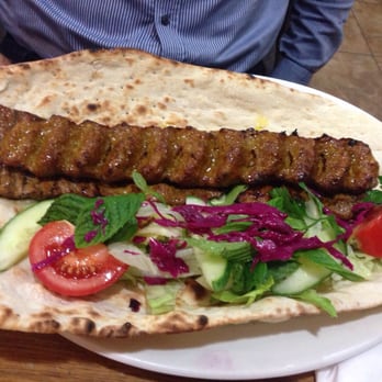 Ariana - Cobeda with lamb steak and salad - Persian/Iranian Near Me - Manchester, XGM