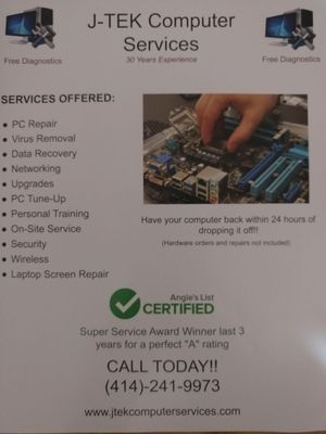 J-TEK COMPUTER SERVICES - Updated July 2026 - Menomonee Falls ...