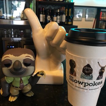 Slowpokes - Large latte. Told the bartender that this place reminded me of Zootopia and he brought me this figurine to take a picture with! - Bars Near Me - Houston, Texas Slowpokes - Large latte. Told the bartender that this place reminded me of Zootopia and he brought me this figurine to take a picture with! - Bars Near Me - Houston, Texas
