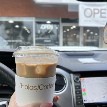 Holos Coffee - Iced hazelnut latte - Coffee & Tea Near Me - Artesia, California
