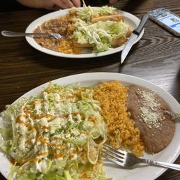 Chicken enchiladas