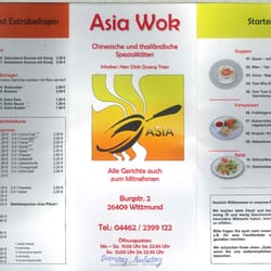 Asia Wok - Speisekarte Asia Wok