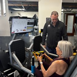 BioFit STL - Coach-guided strength training at BioFit STL's Richmond Heights studio. Founder John Zarbock works 1-on-1 with a member using...