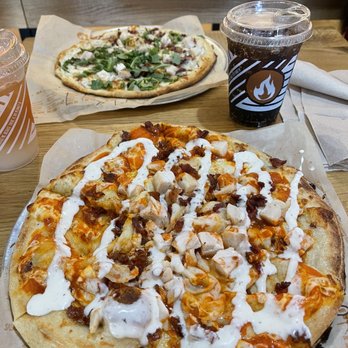 Blaze Pizza - Build your own pizza- Buffalo Chicken White pizza - Salad Near Me - Midlothian, Virginia