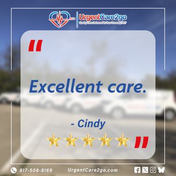 UrgentCare2go - "Excellent care" Strong, thoughtful & straight to the point: just like our care
#UrgentCare2Go #HouseCalls #UrgentCareNearMe #CommunityCare - Urgent Care Near Me UrgentCare2go - "Excellent care" Strong, thoughtful & straight to the point: just like our care
#UrgentCare2Go #HouseCalls #UrgentCareNearMe #CommunityCare - Urgent Care Near Me