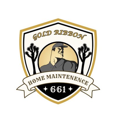 Gold Ribbon Home Maintenance Logo