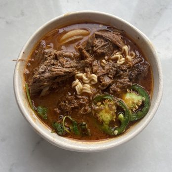 GOOD Eats and Sips - Spicy Birria Ramen - Salad Near Me - Skaneateles, New York