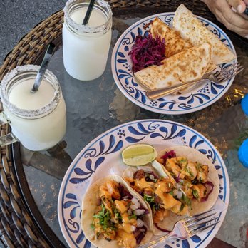 El Mitote - Shrimp tacos and quesadilla - Salad Near Me - New York, New York