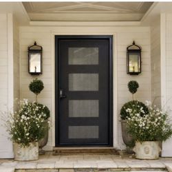 Olson Iron - Security Screen Door Modern Design