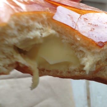 Mojo Donuts - Inside of Cream Brûlée a light cream delish! - Donuts Near Me - Pembroke Pines, Florida Mojo Donuts - Inside of Cream Brûlée a light cream delish! - Donuts Near Me - Pembroke Pines, Florida