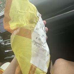 McDonald's - Clearly ticket says PLAIN