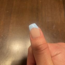 May Nail Spa - My thumb nail, the rest are just as badly shaped!