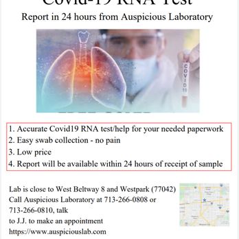 Auspicious Laboratory - Laboratory Testing Near Me - Houston, Texas Auspicious Laboratory - Laboratory Testing Near Me - Houston, Texas