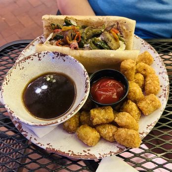 The Perch Brewery - Prime rib dip w/tots - Gastropubs Near Me - Chandler, Arizona The Perch Brewery - Prime rib dip w/tots - Gastropubs Near Me - Chandler, Arizona