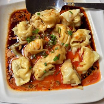 Chef Yu - Shrimp Dumplings Szechuan Style - Szechuan Near Me - New York, New York Chef Yu - Shrimp Dumplings Szechuan Style - Szechuan Near Me - New York, New York