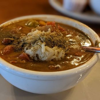 Mayfel's - a bowl of soup on a plate - Southern Near Me - Asheville, North Carolina