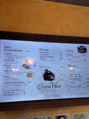 Menu photo 1 Cocoa West Chocolatier Bowen Island, BC Menu photo 1 Cocoa West Chocolatier Bowen Island, BC