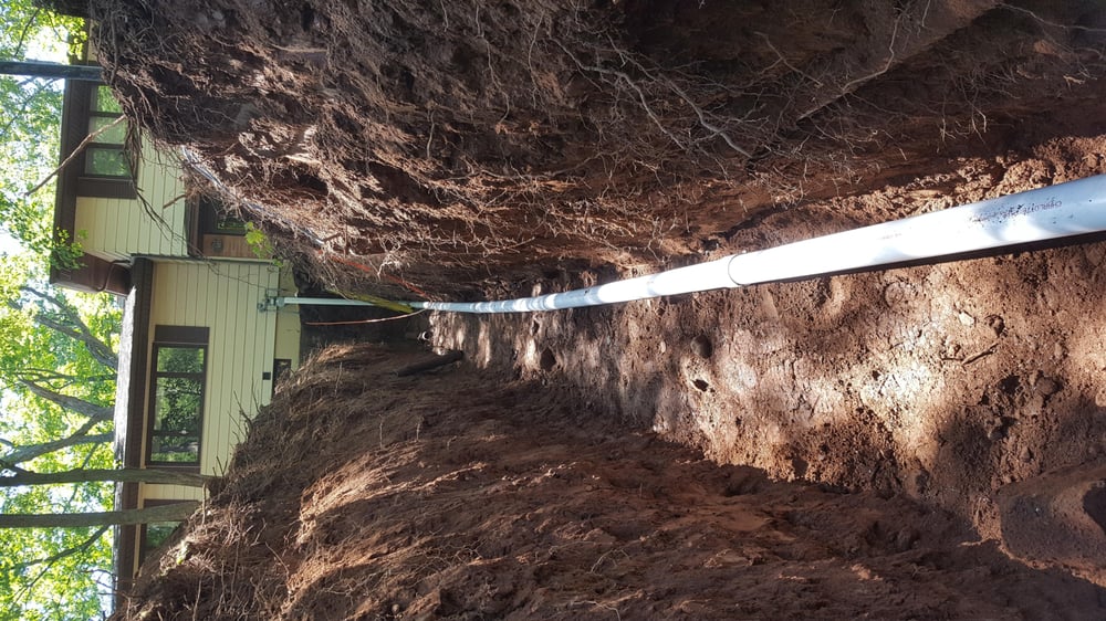 Slide of Hill Side Sewer & Drain