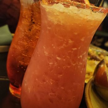 Siam Thai Eatery - Shirley Temple (Back) & Blood Orange Mocktail (Front) - Thai Near Me - Chicago, Illinois