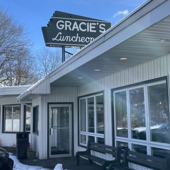 Gracie's Luncheonette - Cute vintage sign - American Near Me - Leeds, New York Gracie's Luncheonette - Cute vintage sign - American Near Me - Leeds, New York