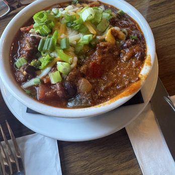 Sisters Saloon & Ranch Grill - The bowl of Chili good size portion. My husband ate the whole thing . Lol - American Near Me - Sisters, Oregon Sisters Saloon & Ranch Grill - The bowl of Chili good size portion. My husband ate the whole thing . Lol - American Near Me - Sisters, Oregon