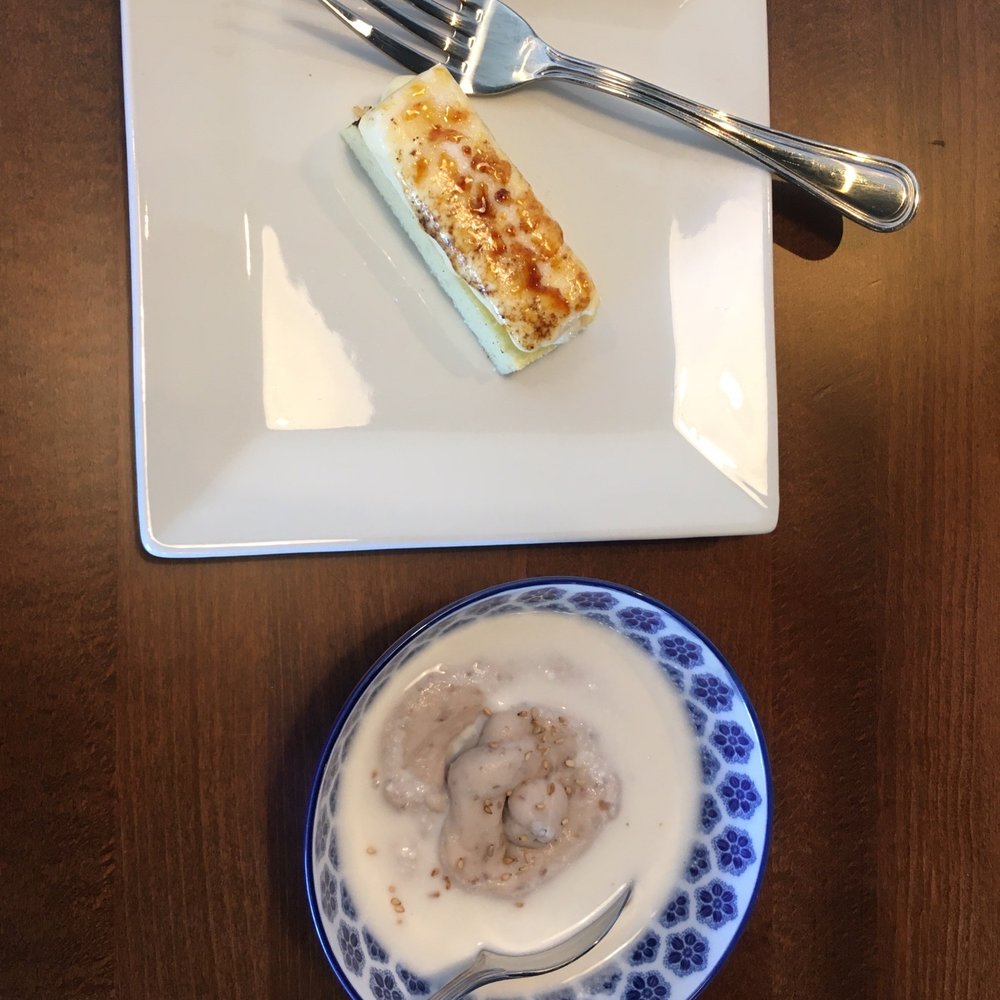 J's Kitchen - Caramel cheesecake tastes like creek brûlée. Coconut milk w taro. - Chinese Near Me - Naperville, Illinois J's Kitchen - Caramel cheesecake tastes like creek brûlée. Coconut milk w taro. - Chinese Near Me - Naperville, Illinois