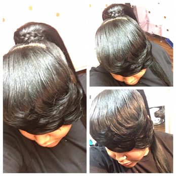 Silky Bundles - Ponytail and bangs - Hair Stylists Near Me - Whitehall OH, Ohio Silky Bundles - Ponytail and bangs - Hair Stylists Near Me - Whitehall OH, Ohio