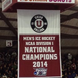 Frank L Messa Rink - NCAA Championship banner.