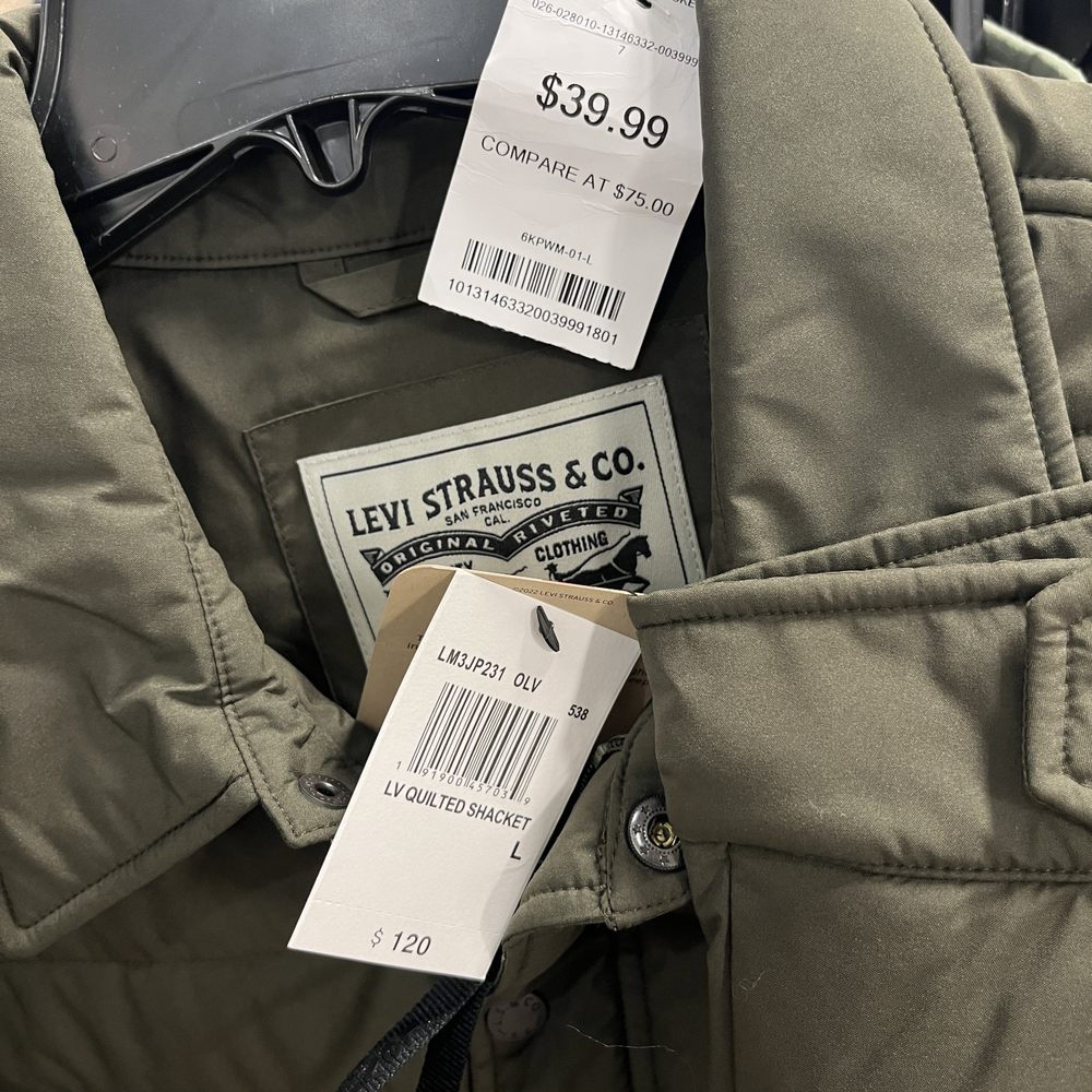 Sierra - An example of the deals you'll see, like this $120 Levi's jacket for $39.99! - Shoe Stores Near Me - Reno, Nevada Sierra - An example of the deals you'll see, like this $120 Levi's jacket for $39.99! - Shoe Stores Near Me - Reno, Nevada