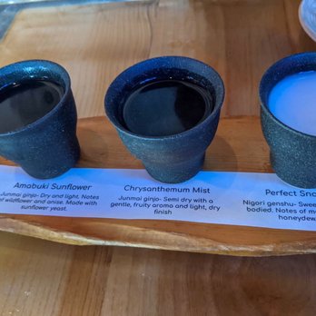 Lucky Robot Restaurant - Kiki Sake Flight - Sushi Bars Near Me - Austin, Texas Lucky Robot Restaurant - Kiki Sake Flight - Sushi Bars Near Me - Austin, Texas