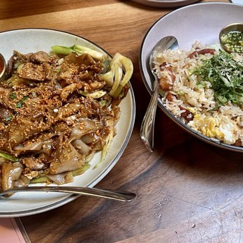 Phuket Cafe - Pork fried rice and Pad See Ew. - Thai Near Me - Portland, Oregon Phuket Cafe - Pork fried rice and Pad See Ew. - Thai Near Me - Portland, Oregon