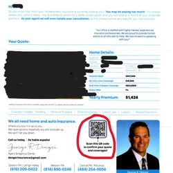 Allstate Insurance Agent: George R. Denger - Creepy Letter received for a home insurance pitch from all companies AllState.