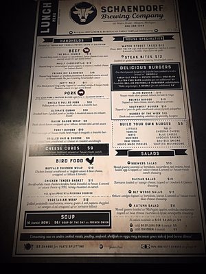 Menu photo 5 Schaendorf Brewing Company Allegan, MI Menu photo 5 Schaendorf Brewing Company Allegan, MI