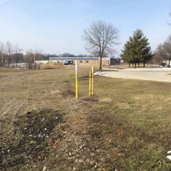 Griffith Historical Park and Train Museum - The old Erie Lackawanna tracks no more just leftovers of trackgrass