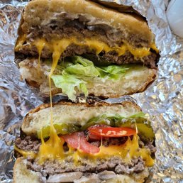 Double burger with mushrooms Double burger with mushrooms