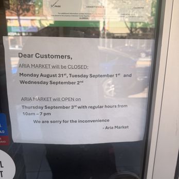 Aria Super Market & Bakery - Closed Monday August 31st to Wednesday September 2nd. They have all the good Balkan stuff! - International Grocery Near Me - Alameda, California