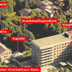 Lungensport im Johanniter-Krankenhaus, Bonn - Lageplan Johanniter-Krankenhaus in Bonn