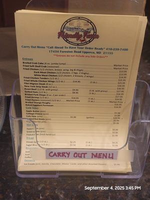 Menu photo 3 Friendly Farm Upperco, MD