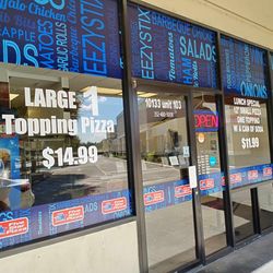 Five Star Pizza - Beautifully displayed business front view.