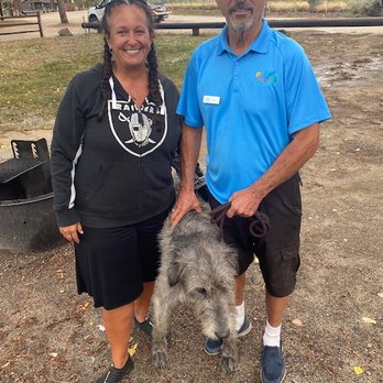 Lake Hemet - Camp Host Bill and his pup..NICEST MAN!! He will make sure your stay is like a 5star resort!!! - Hiking Near Me - Mountain Center, California