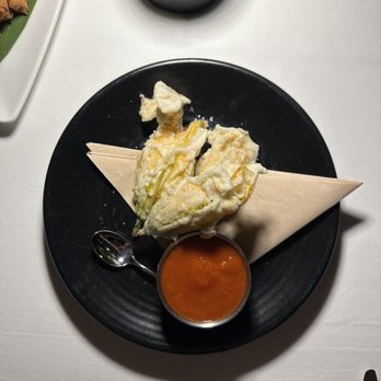 Crossroads Kitchen - Stuffed Zucchini Blossoms - Vegan Near Me - Las Vegas, Nevada