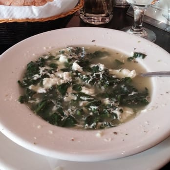 Antonio's Trattoria - Straciatella soup with spinach and egg. - Italian Near Me - Bronx, New York