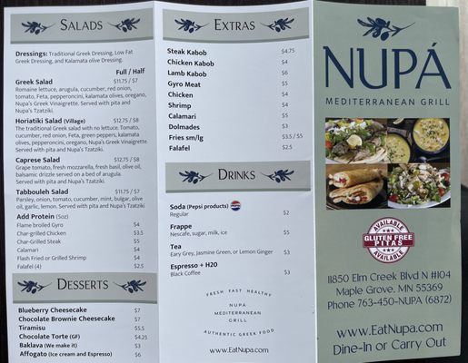 Menu photo 5 Nupa Maple Grove, MN